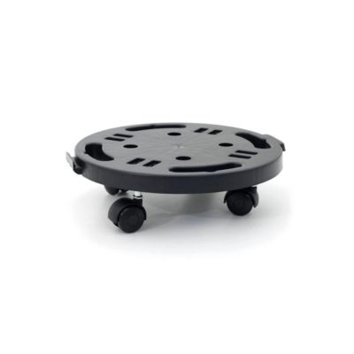 Support Plante Rond 30x7cm - Plateau à Roulettes Porte Pot de Fleurs Charge Lourde 170kg - Polypropylène antichoc Art Plast