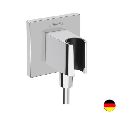 Support pommeau de douche avec raccordement HANSGROHE Fixfit E chromé