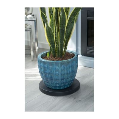Support pot de fleur rond en ardoise, Diamètre 29 cm