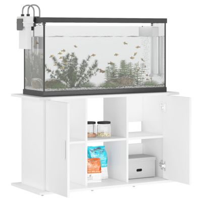 Support pour aquarium blanc 101x41x58 cm bois d ingénierie