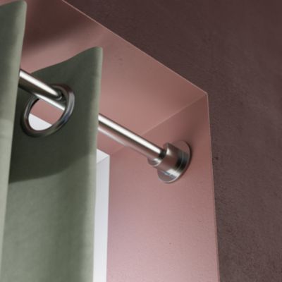 Support pour barre à rideau GoodHome chrome