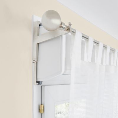 Support pour barre à rideau pour caisson GoodHome volet 2 en nickel ...