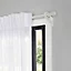 Support pour barre à rideau pour fenêtre GoodHome coulissante blanc mat Ikaria