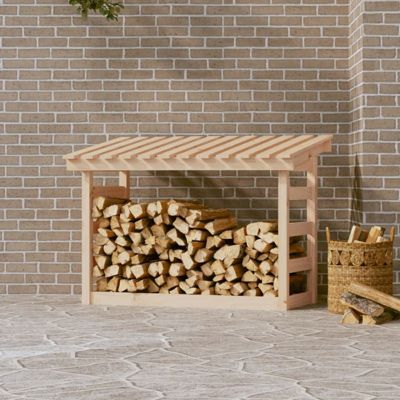 Support pour bois de chauffage 108x64,5x78 cm Bois de pin — free download