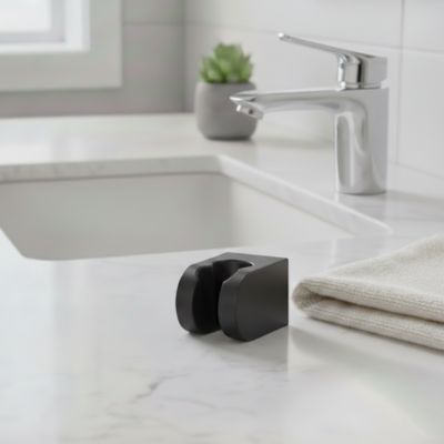 Support pour douchette GoodHome Cavally noir
