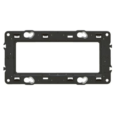 Support pour fixation à vis Legrand Mosaïc horizontal Céliane 2x2 modules
