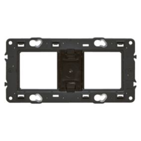 Support pour fixation à vis Legrand Mosaïc horizontal Céliane 2x2 modules