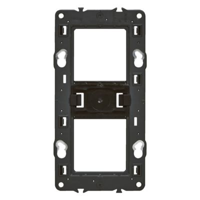 Support pour fixation à vis Legrand Mosaïc horizontal Céliane 2x2 modules