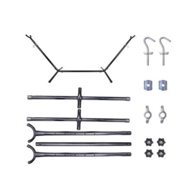 Support pour Hamac Rebecca Mobili Cotyledo 94x275x100 Acier Noir