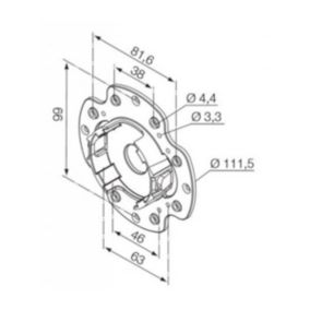 SUPPORT POUR JOUE ZF POUR MOTEUR ERA