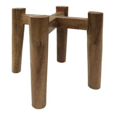 Support pour pot de fleurs en bois d'acacia Ø.13 x H.20 cm Verve