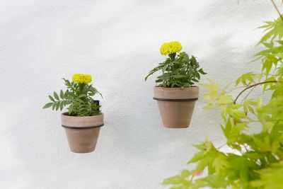 Support pour pot intérieur et extérieur Verve métal noir x2