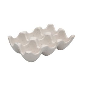 Support pour œufs blanc Box & Beyond, 15 cm