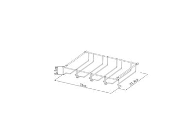 Support pour verres à pied à fixer GoodHome Datil