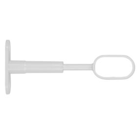 Support réglable long pour dressing (30x15 cm - 65-95 cm - Blanc)