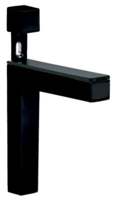 Support réglable pour étagère Elle noir vendu par 2