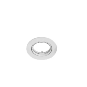 Support rond pour spot encastrable Ares IP20 ⌀8,5xH.2,8cm métal blanc GoodHome