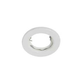 Support rond pour spot encastrable IP20 ⌀8,2xH.3,2cm métal blanc