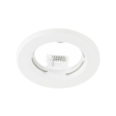 Support rond pour spot encastrable LED Colours métal blanc Ø8,3 cm