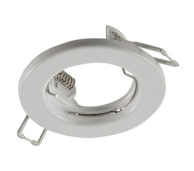 Support rond pour spot encastrable LED Colours métal blanc Ø8,3 cm