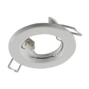 Support rond pour spot encastrable LED Colours métal blanc Ø8,3 cm
