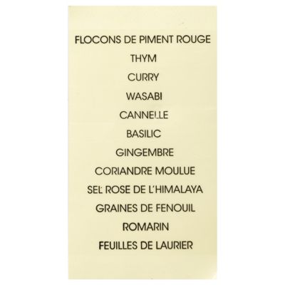 Support rotatif avec 12 pots à épice 5Five noir