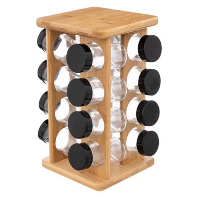 Support rotatif avec 16 pots à épice 5Five bambou