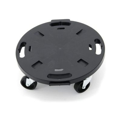 Support à roulettes rond diamètre 40 x 12,5 cm 4 roues Capacité max 275 kg Plantes Meubles ou matériel lourd KZ GARDEN