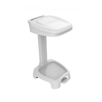 Support sac 120 L + couvercle blanc
