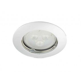 Support Spot Encastrable Plafond GU10 AC220-240V Orientable 30 Blanc Rond IP20 - perçage 66mm