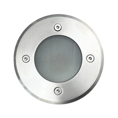 Support Spot Encastrable Sol GU5.3 MR16 12V étanche IP67 Rond - perçage 90mm Diffuseur Dépoli