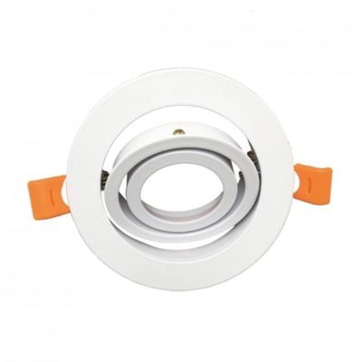 Suspension Luminaire Biseautée GU10 - 30 Cm Blanc/Or - Design Moderne, IP20, Facile à Installer