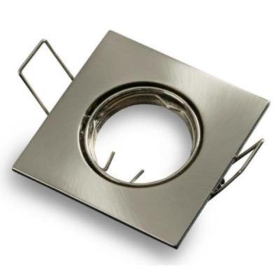 Support Spot GU10/MR16 LED Carré INOX - SILAMP