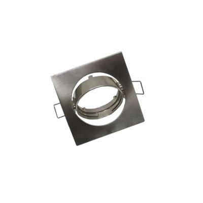 Support Spot LED GU10 Orientable Carré INOX - SILAMP