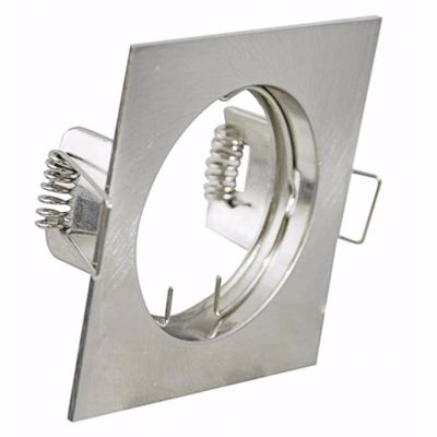 Support Spot LED GU10 Orientable Carré INOX - SILAMP
