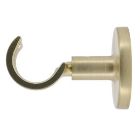 Support tige ouvert tringle à rideau Easy fix métal doré mat Ø20/28mm L.60mm Mobois