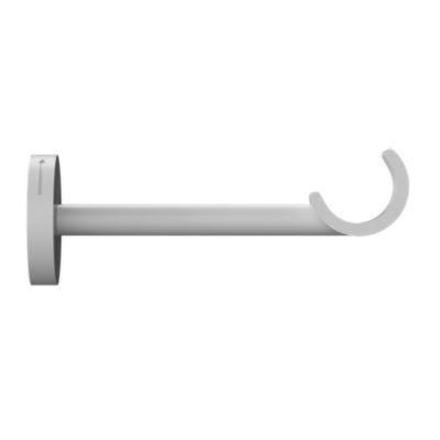 Support tringle à rideau à percer Anafi métal blanc Ø19/28mm GoodHome