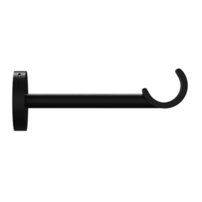 Support tringle à rideau à percer Araxos métal noir Ø19/28mm GoodHome