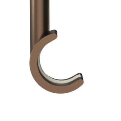 Support tringle à rideau à percer Kozani métal marron Ø19mm GoodHome