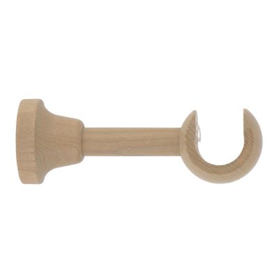 Support tringle à rideau à percer Volos bois de frêne beige Ø28mm GoodHome
