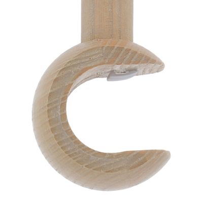 Support tringle à rideau à percer Volos bois de frêne beige Ø28mm GoodHome
