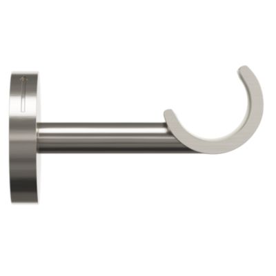 Support tringle à rideau court à percer Athens métal gris chromé Ø19mm GoodHome