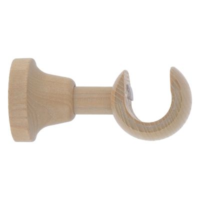 Support tringle à rideau court à percer Chalki bois de frêne beige Ø28mm GoodHome