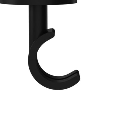 Support tringle à rideau extra court à percer Araxos métal noir Ø19/28mm GoodHome