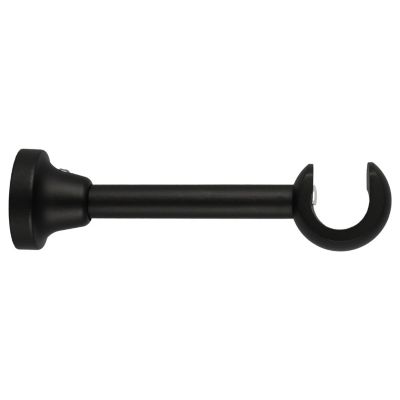 Support tringle à rideau long à percer Lamia bois de hêtre noir Ø28mm GoodHome