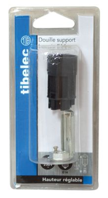 Supports bougies E14 2A 250V 60W femelle pas 10x1 H.85/105mm