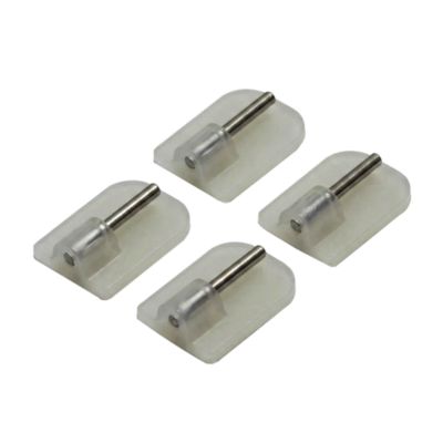 Supports pour barre de vitrage x4 Blanc mat