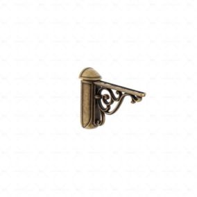 Supports étagères en zamac  Diamètre 125 x 78mm  Florence antique Lot de 25