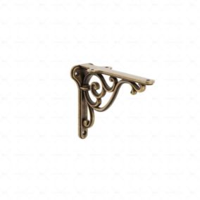Supports étagères en zamac  Diamètre  150 x 115mm  Florence antique  Lot de 2