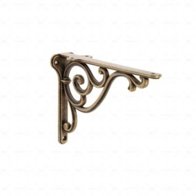 Supports étagères en zamac  Diamètre 200 x 140mm  Florence antique  Lot de 2
